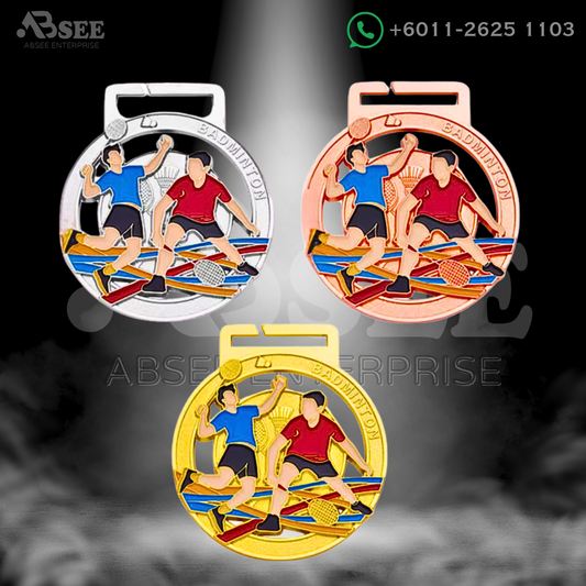 03024 Badminton Medal